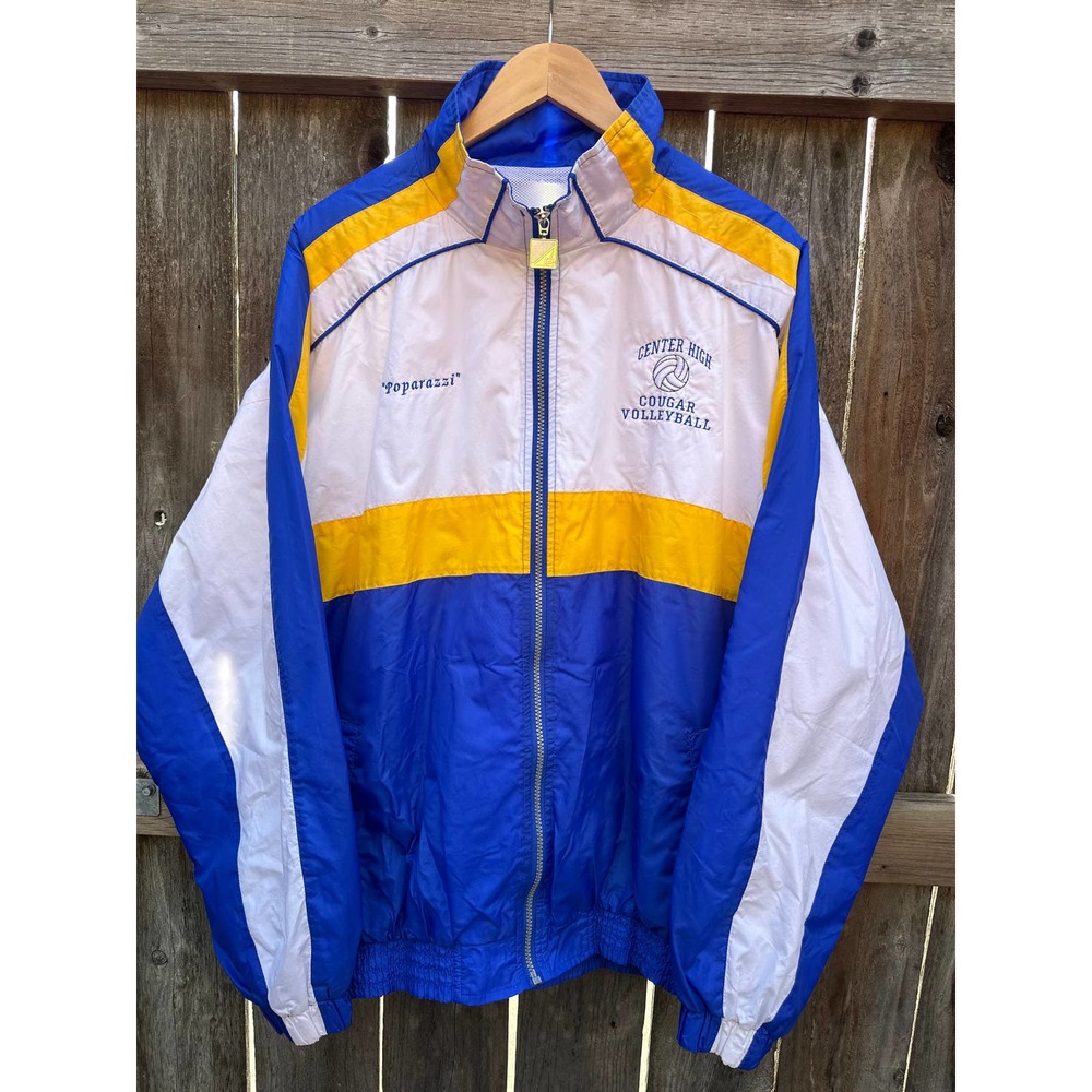 Vintage HighSchool Volleyball Sports Jacket Sz XL Nylon